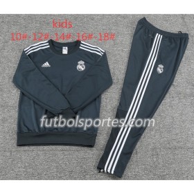 Real Madrid Niño Sudadera de Entrenamiento Trajes Negro 2018/2019